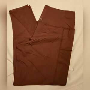 Aerie Womens XL Long Brown Leggings NWOT